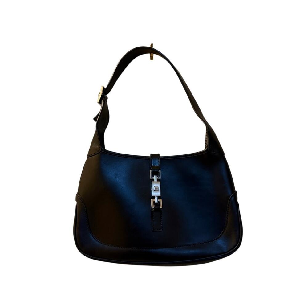Gucci Vintage y2k Tom Ford Medium black leather Jackie hobo shoulder bag